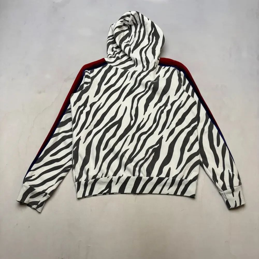 Aviator Nation Classic Zebra Velvet Stripe Hoodie Sweatpants Set Youth 14